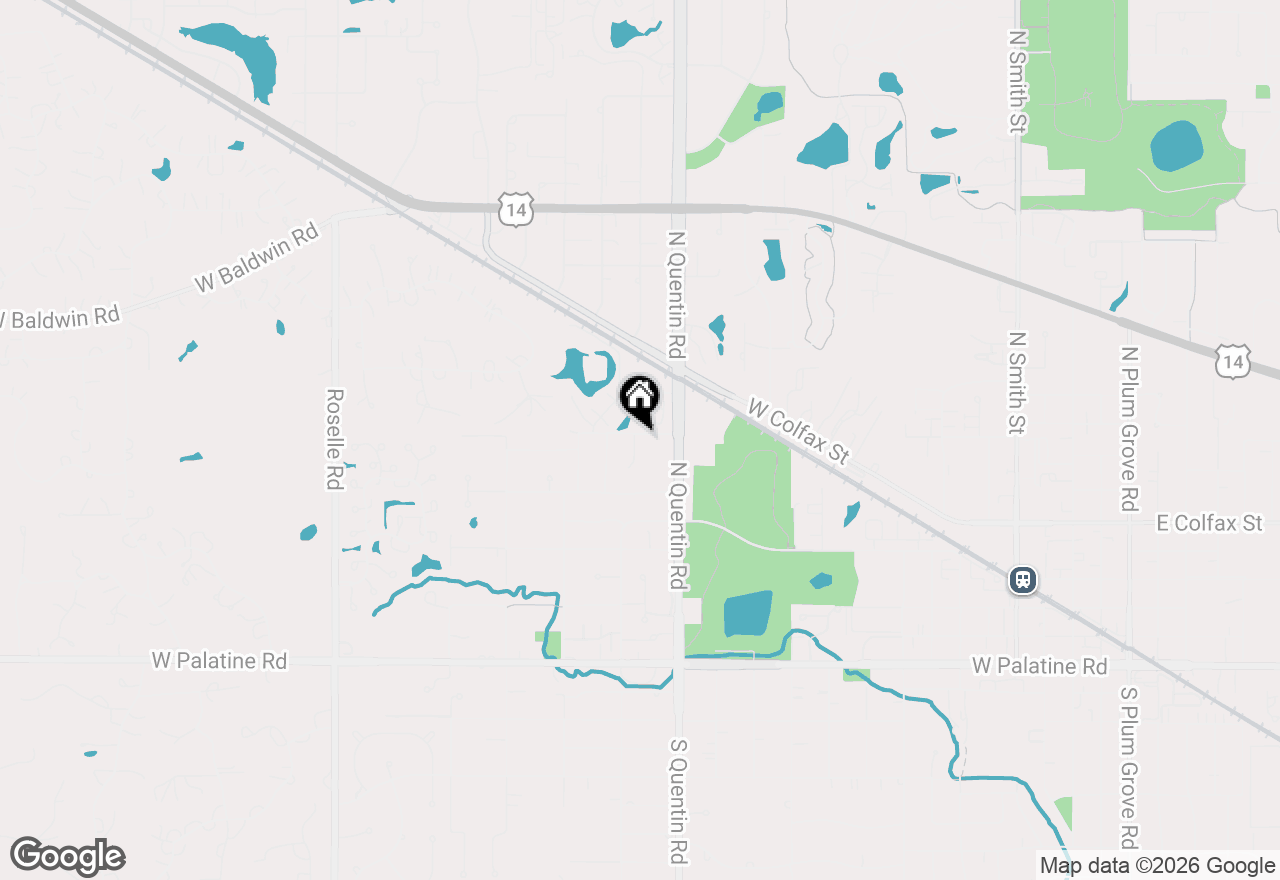 Map of 385 N Chalary Court, Palatine, IL 60067
