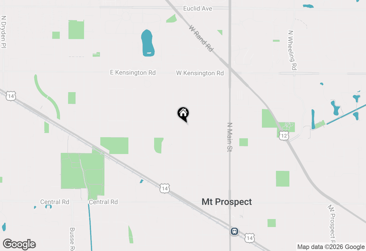 Map of 417 N Prospect Manor Avenue, Mount Prospect, IL 60056