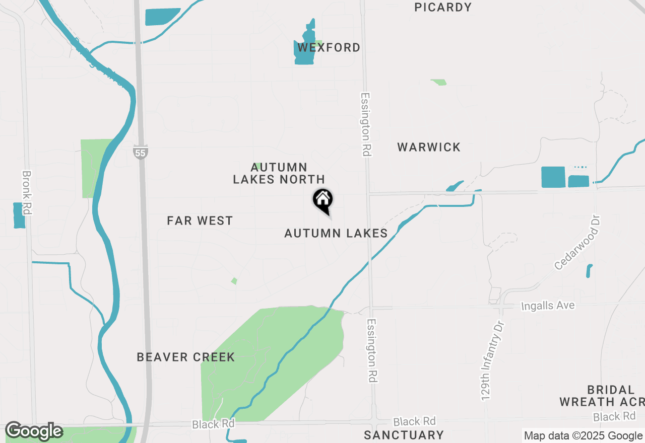 Map of 1424 Phoenix Lane, Joliet, IL 60431