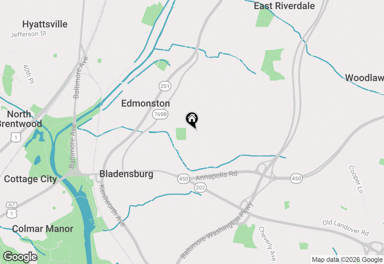 Map of 4405 54th Place, Bladensburg, MD 20710