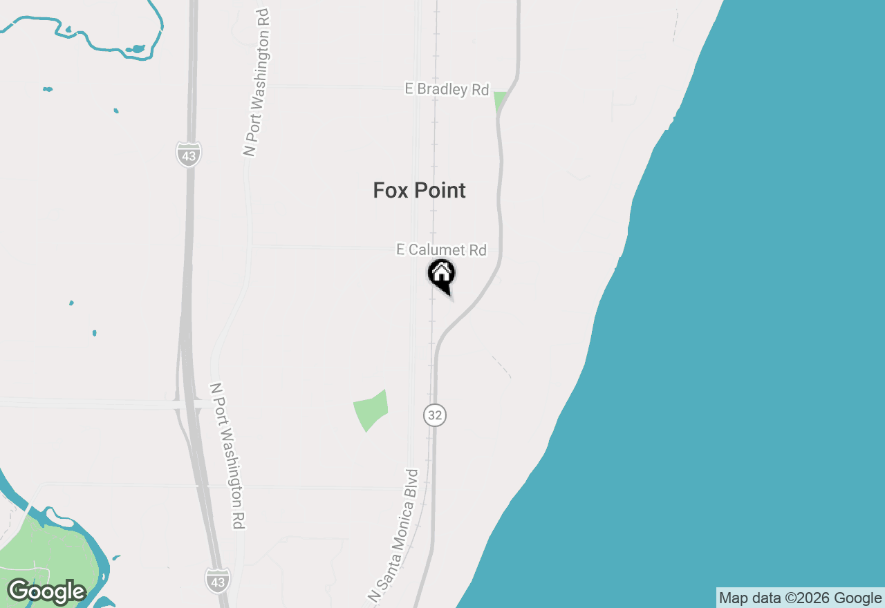 Map of 7419 N Boyd Way, Fox Point, WI 53217