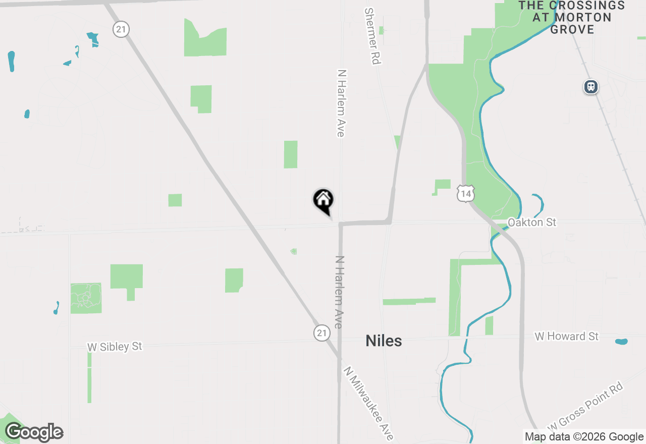 Map of 7232 W Oakton Street, Niles, IL 60714