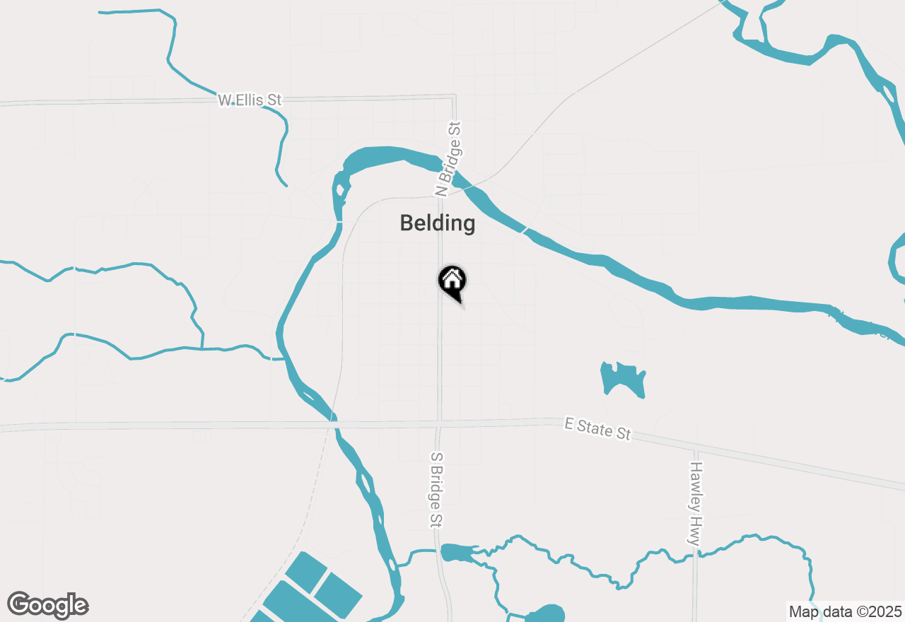 Map of 115 E Center Street, Belding, MI 48809