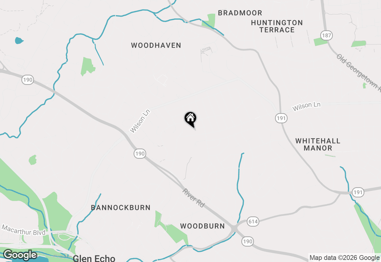Map of 6402 Orchid Drive, Bethesda, MD 20817
