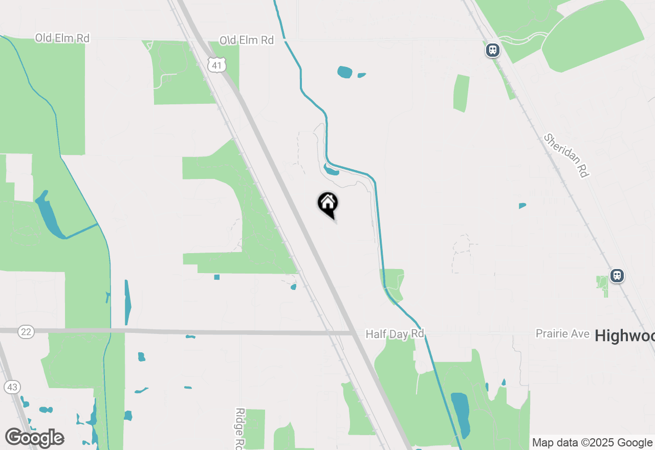 Map of 1285 Briarcliff Lane, Highland Park, IL 60035