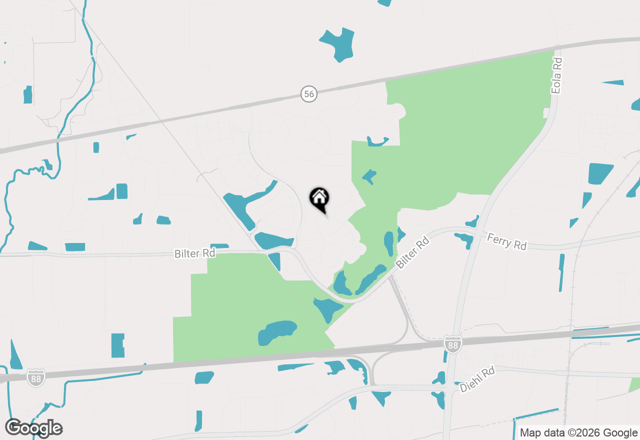 Map of 2615 Prairieview Lane N, Aurora, IL 60502