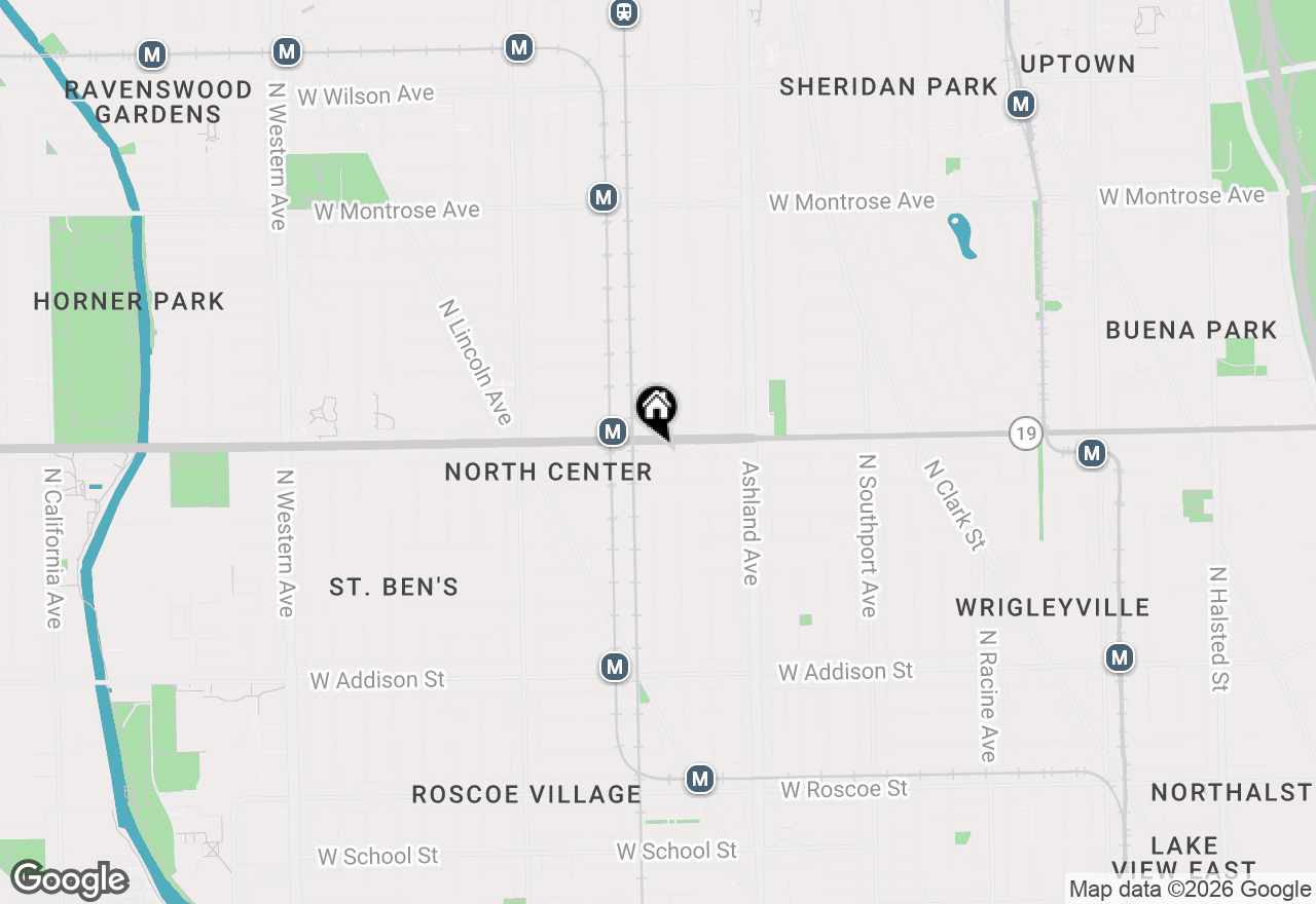Map of 1733 W Irving Park Road #213, Chicago, IL 60613
