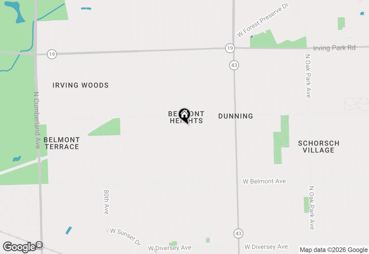 Map of 3522 N Olcott Avenue, Chicago, IL 60634