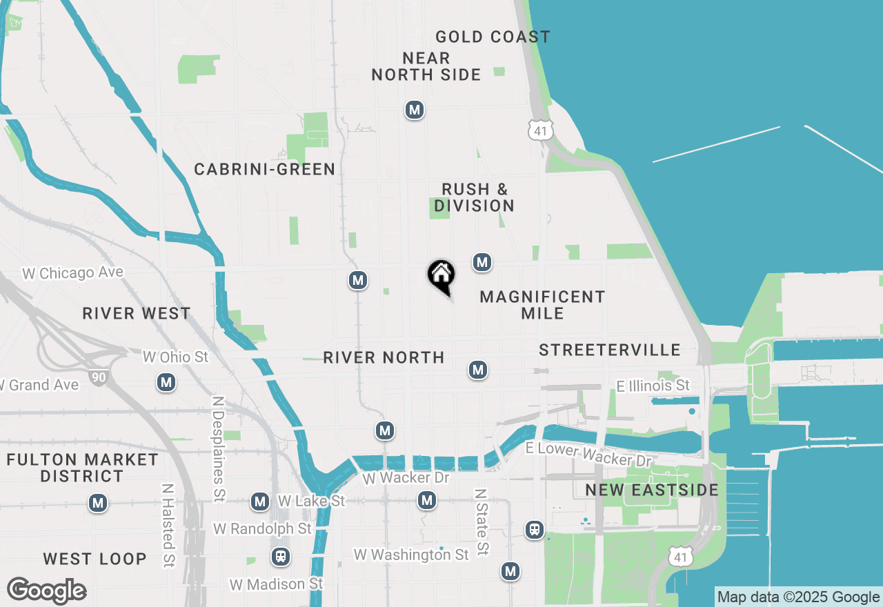 Map of 70 W Huron Street #605, Chicago, IL 60610