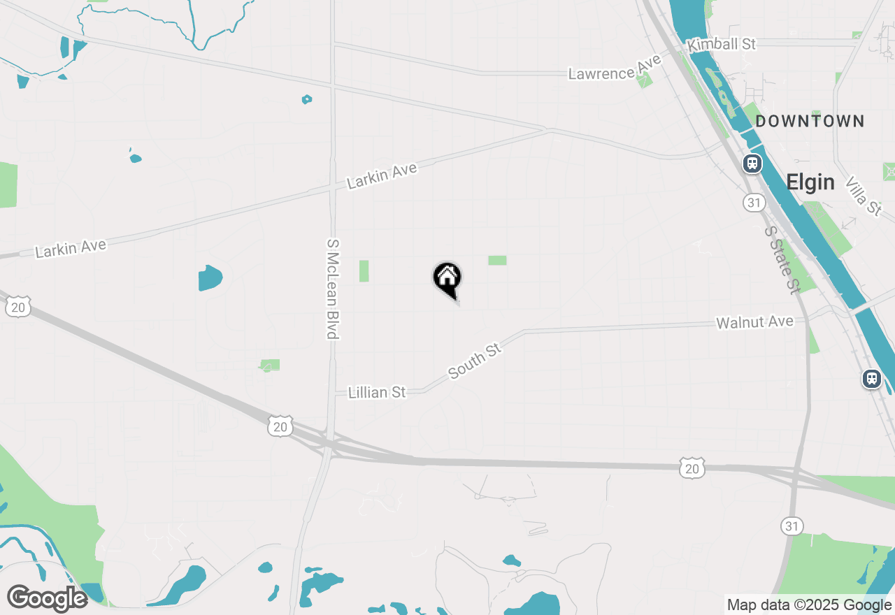 Map of 192 S Edison Avenue, Elgin, IL 60123