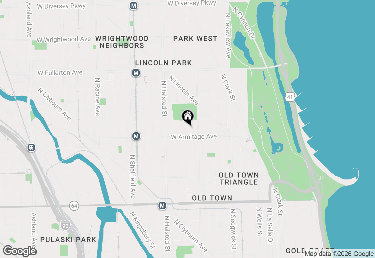 Map of 2026 N Howe Street #1, Chicago, IL 60614