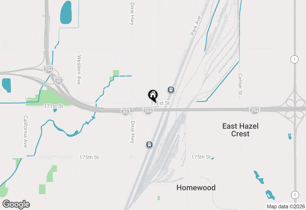 Map of 1815 171st Street, Hazel Crest, IL 60429
