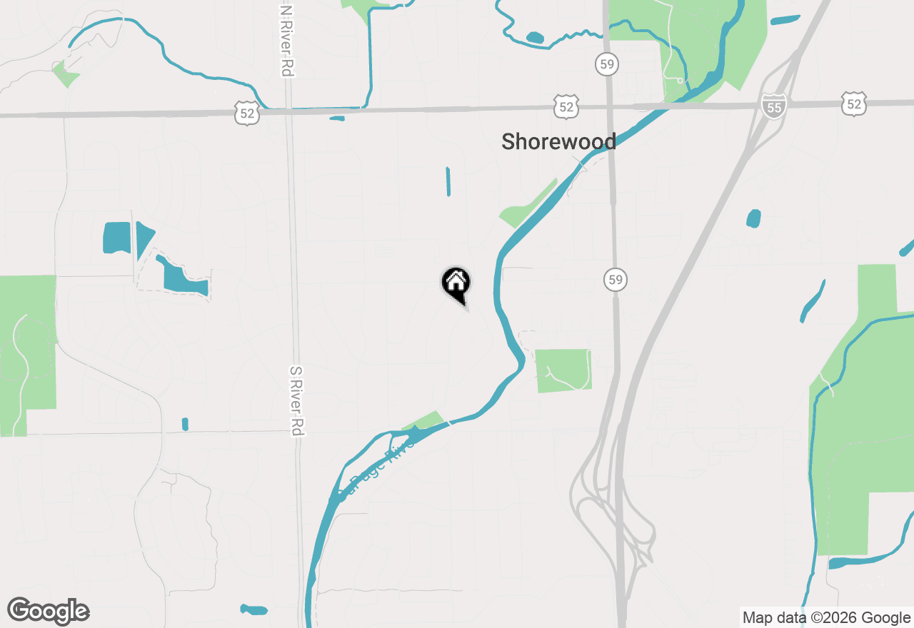 Map of 905 S Raven Road, Shorewood, IL 60404