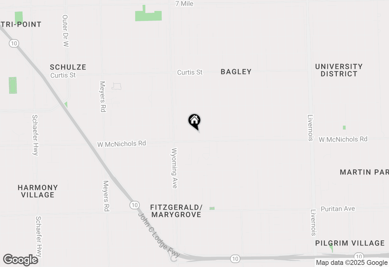 Map of 17155 Wisconsin Street, Detroit, MI 48221