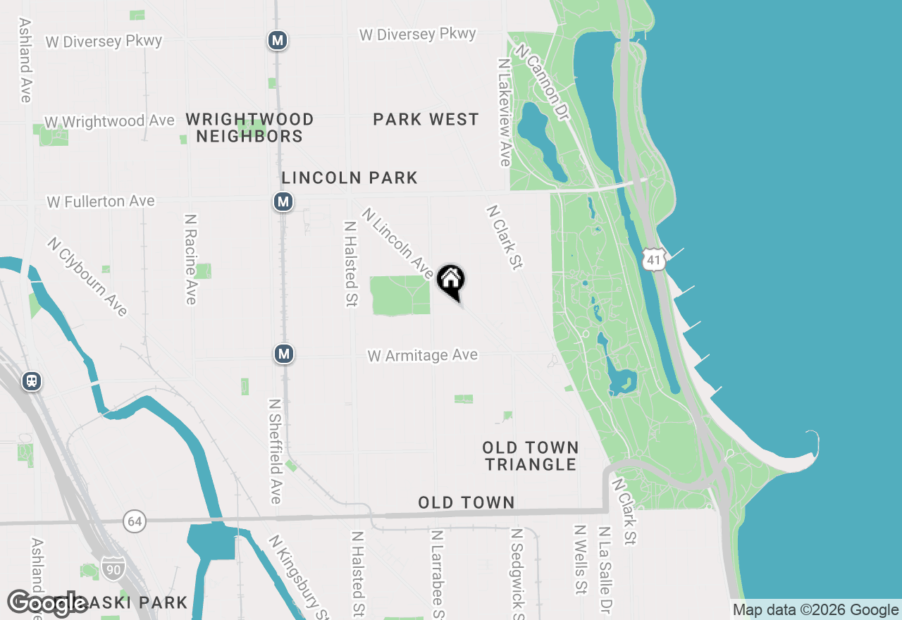 Map of 530 W Dickens Avenue #401, Chicago, IL 60614