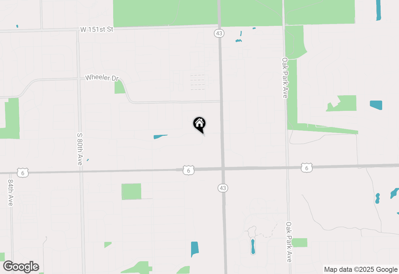 Map of 7305 W 157th Street #3D, Orland Park, IL 60462