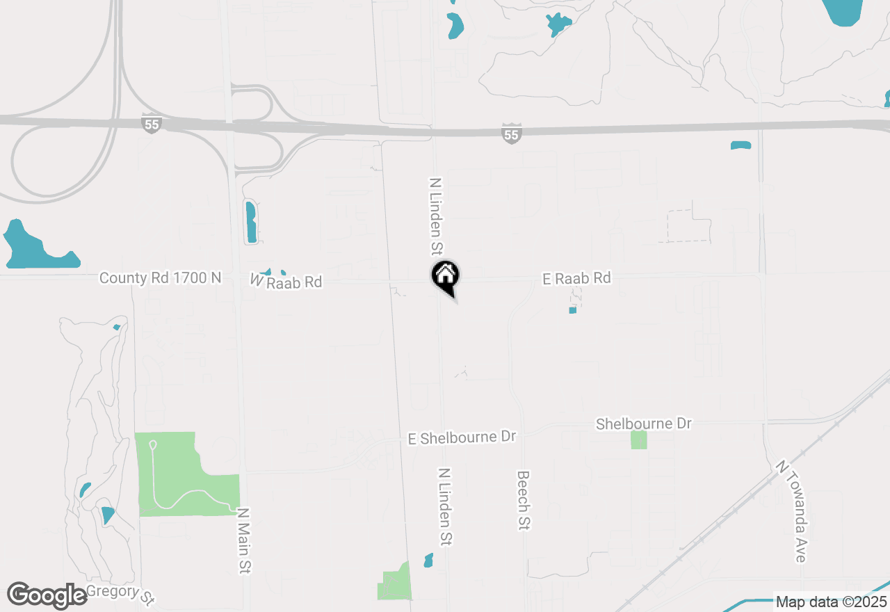 Map of 1613 Cutter Court, Normal, IL 61761