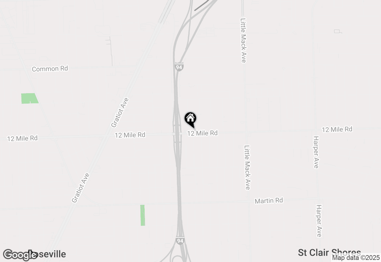 Map of 19921 E 12 Mile Road, Roseville, MI 48066