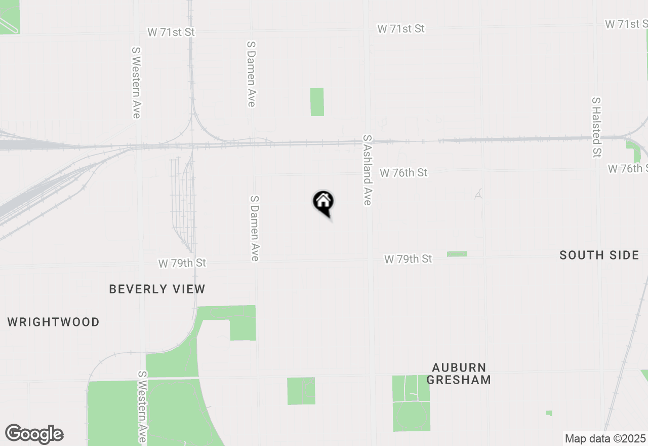 Map of 7742 S Hermitage Avenue, Chicago, IL 60620