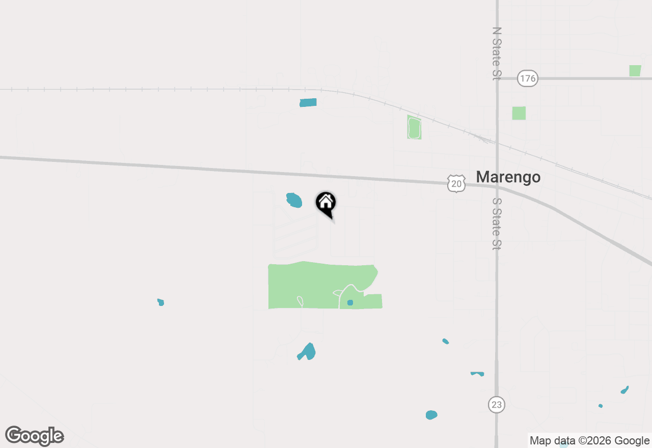Map of 500 1/2 Johnson Street, Marengo, IL 60152
