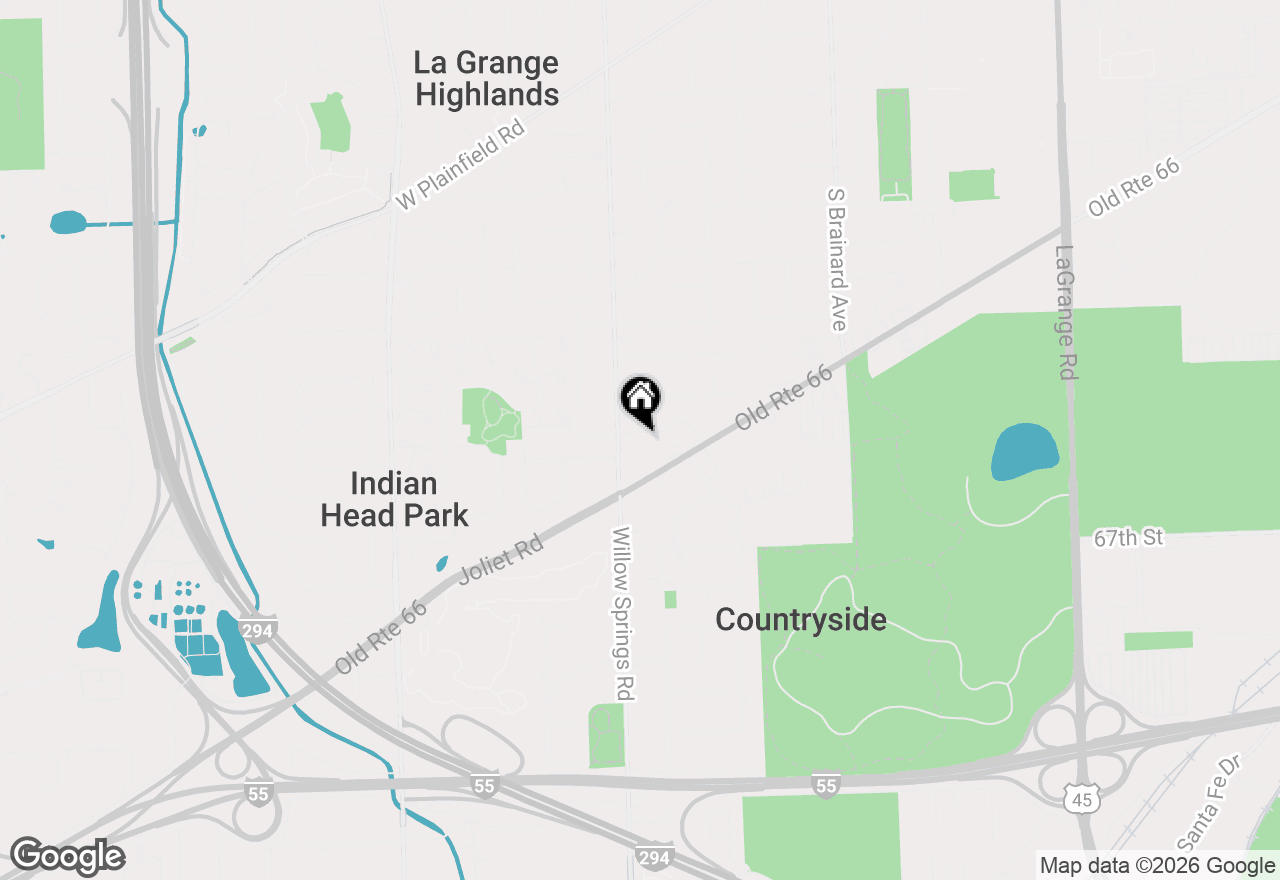 Map of 10723 Clocktower Drive, Countryside, IL 60525