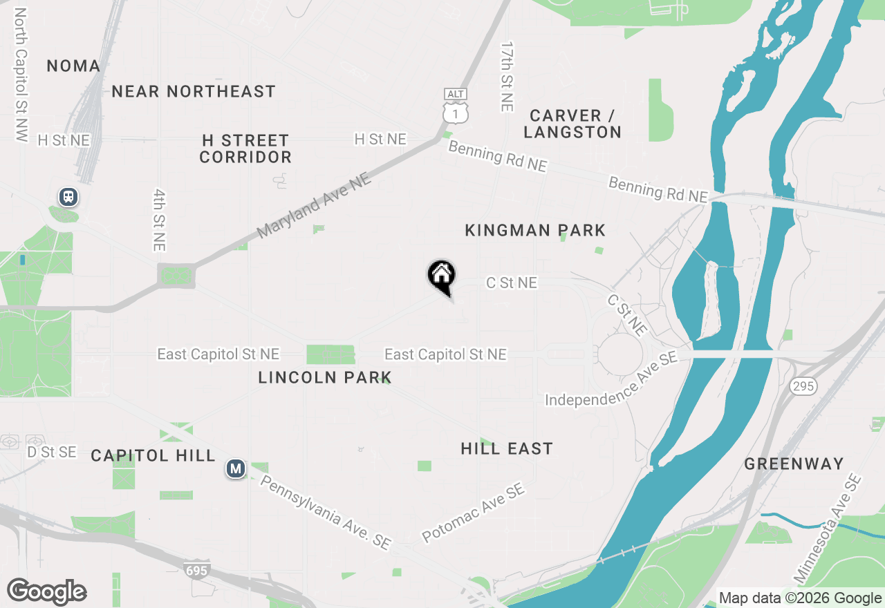 Map of 1520 Constitution Avenue Ne, Washington, DC 20002