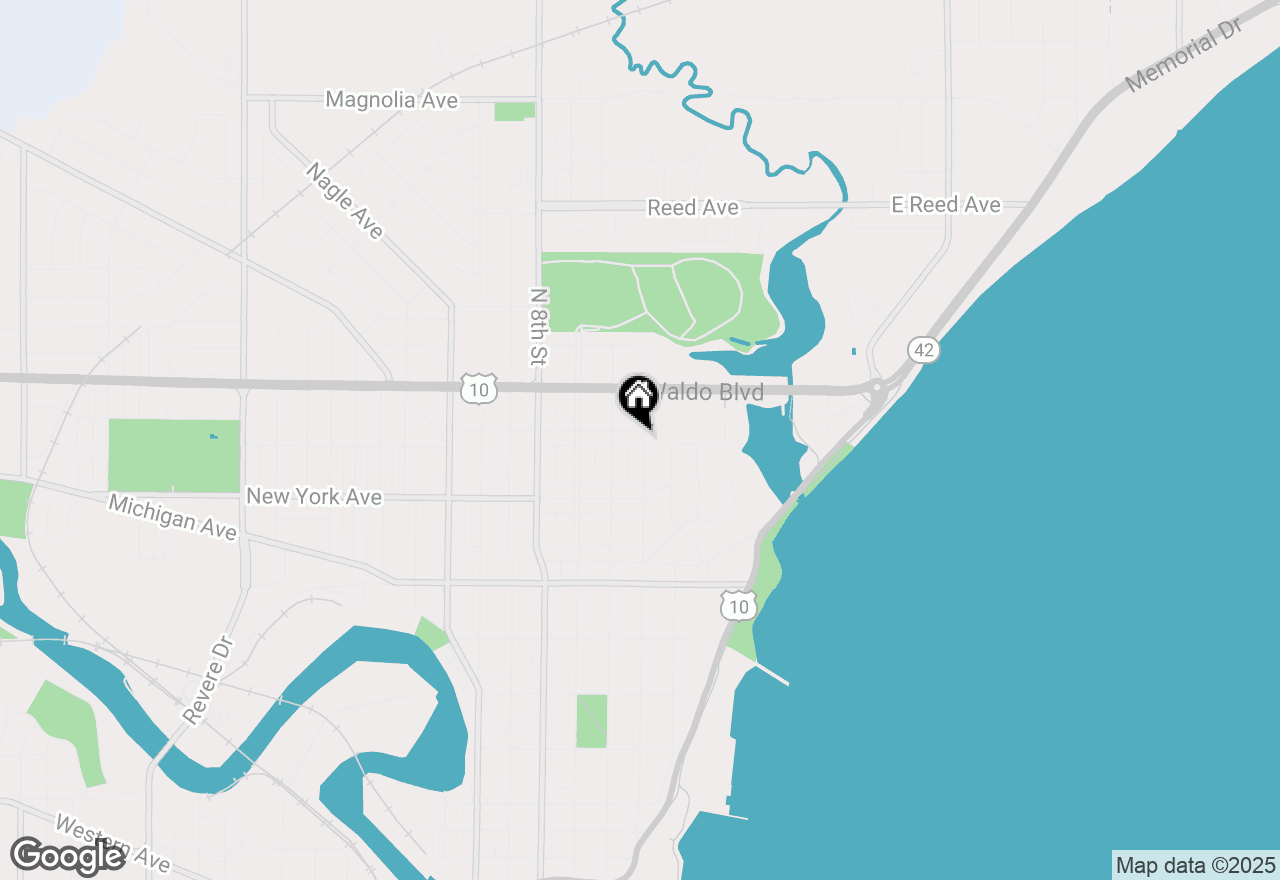 Map of 954 N 5th St, Manitowoc, WI 54220