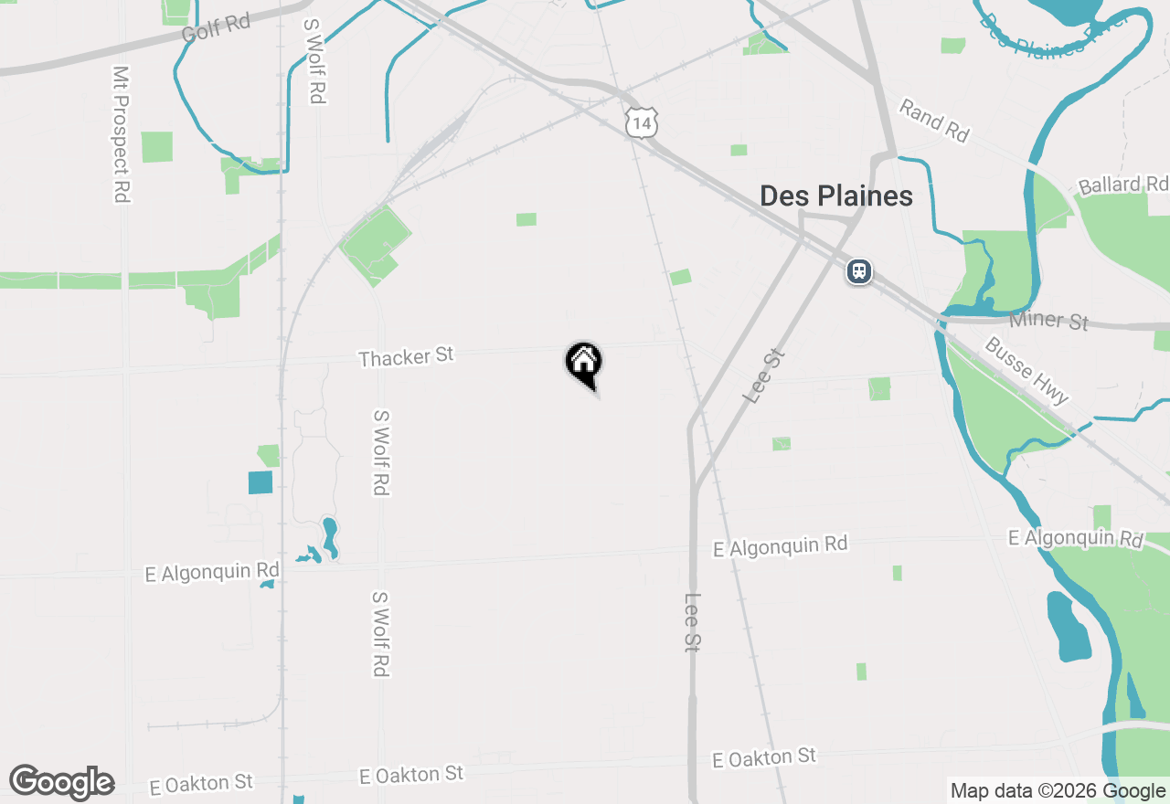 Map of 904 S 2nd Avenue, Des Plaines, IL 60016