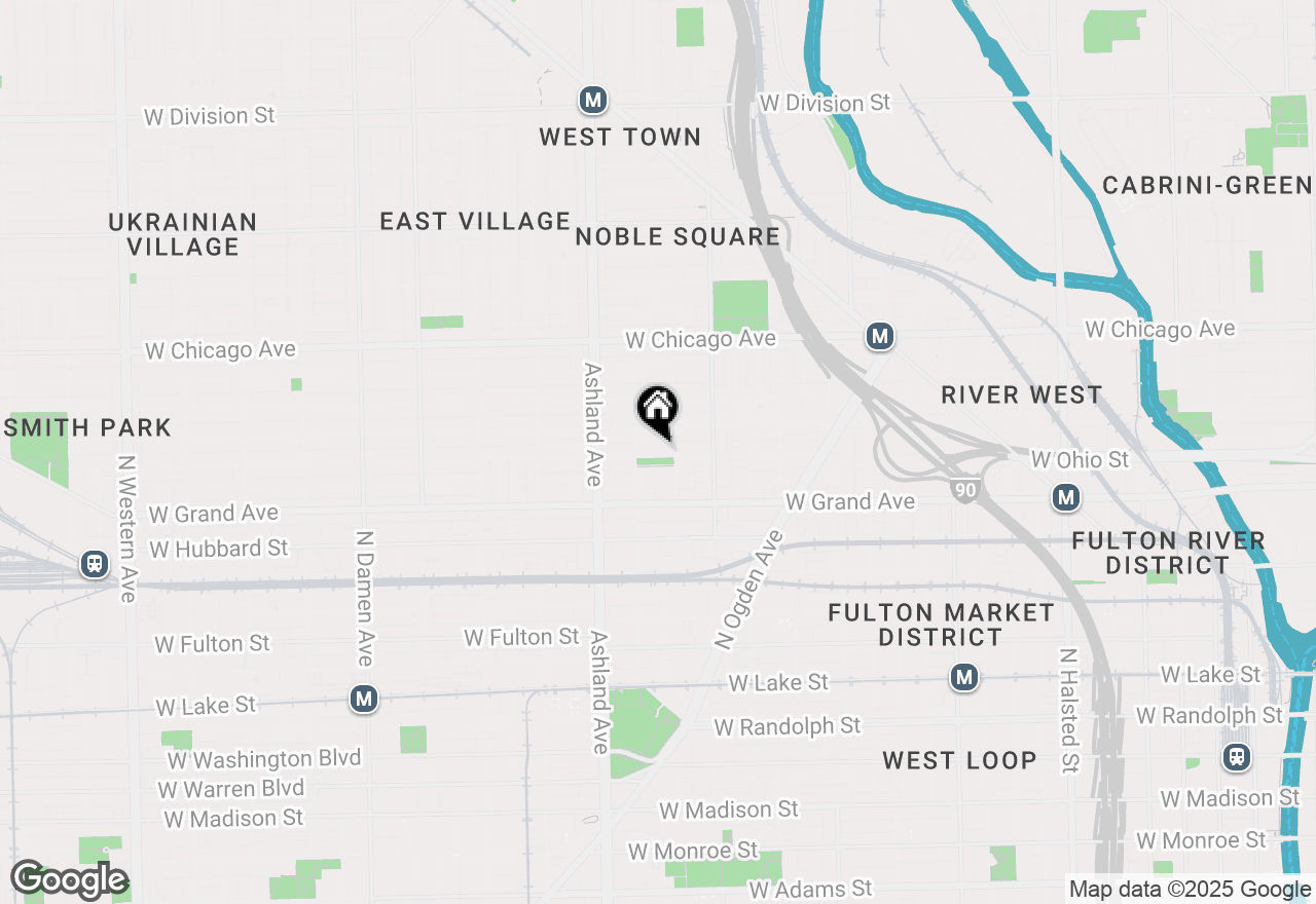 Map of 1460 W Ohio Street #3R, Chicago, IL 60642