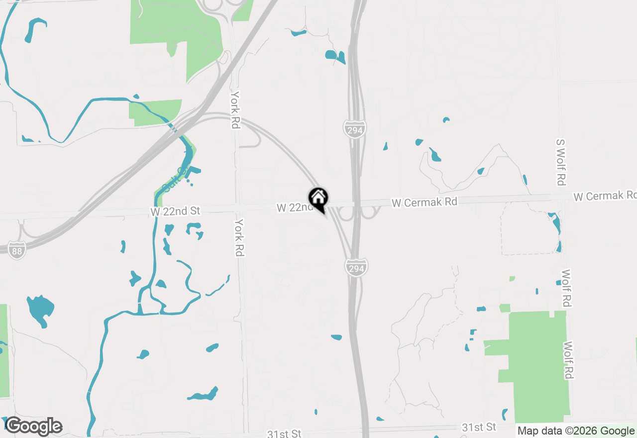 Map of 31 Croydon Lane, Oak Brook, IL 60523