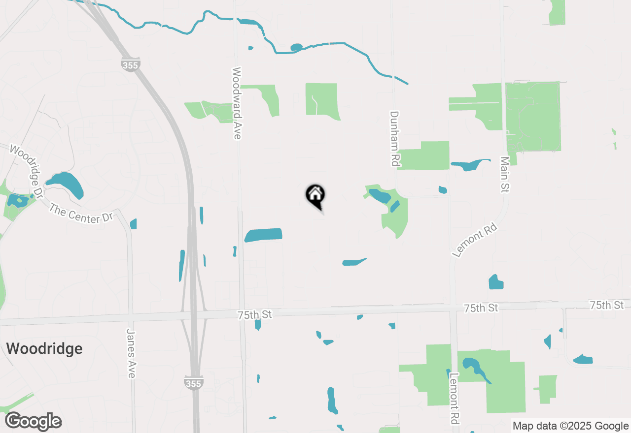 Map of 1622 Hatch Place, Downers Grove, IL 60516