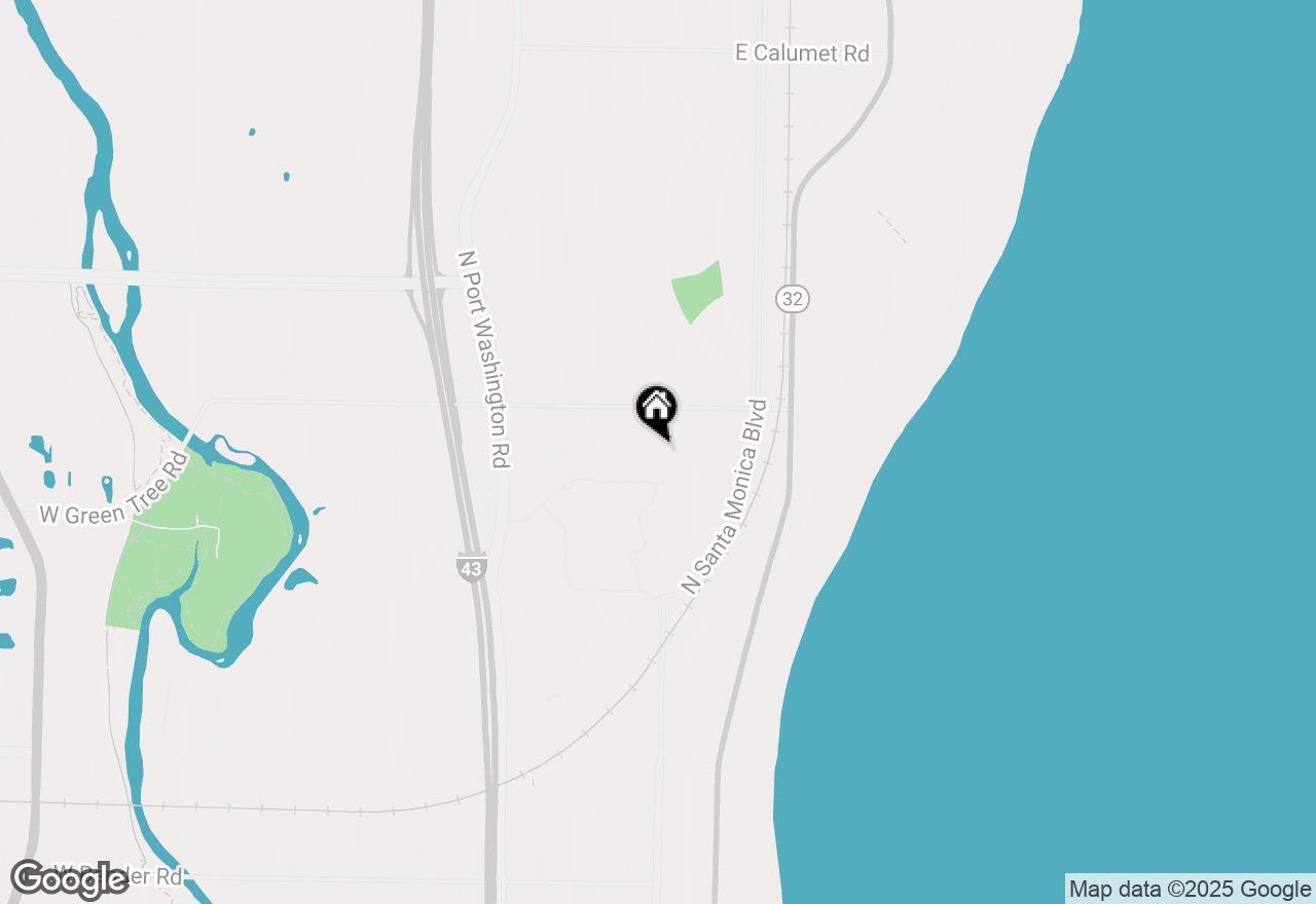 Map of 6911 N Yates Rd, Fox Point, WI 53217