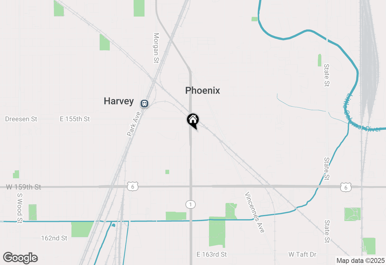 Map of 15545 Halsted Street, Harvey, IL 60426