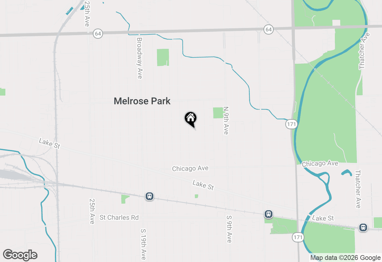 Map of 1106 N 13th Avenue, Melrose Park, IL 60160