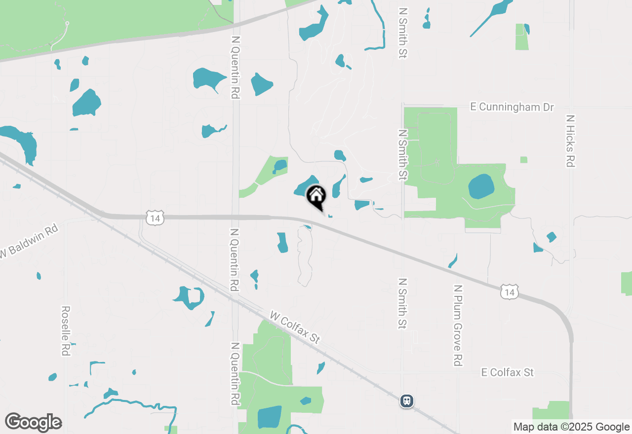Map of 826 N Auburn Woods Drive, Palatine, IL 60067
