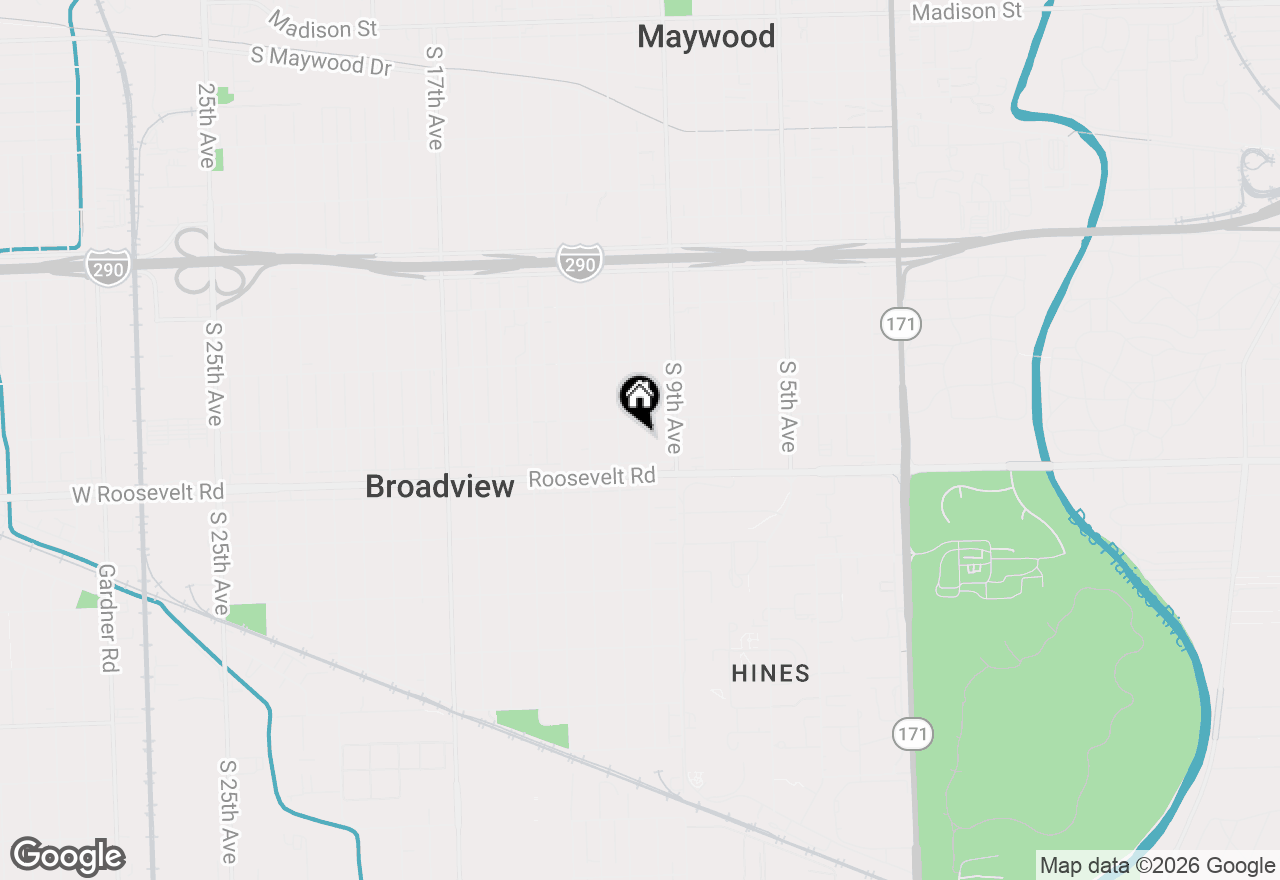 Map of 2114 S 10th Avenue, Maywood, IL 60153