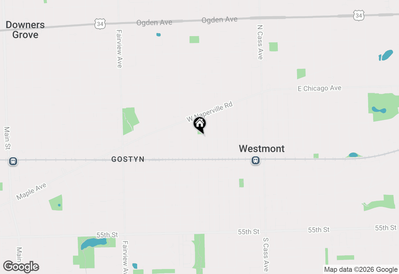 Map of 100 N Park Street, Westmont, IL 60559