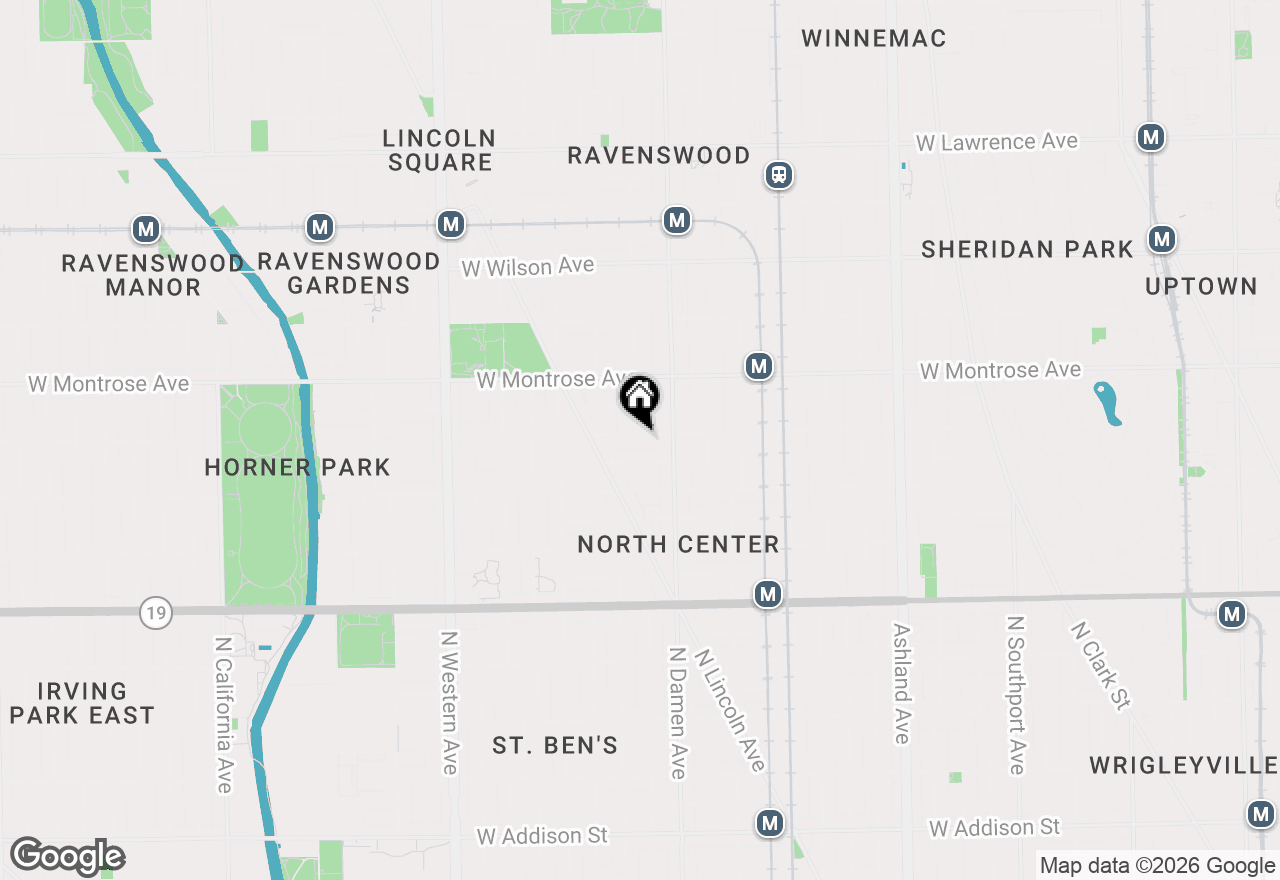 Map of 2037 W Cullom Avenue #1, Chicago, IL 60618