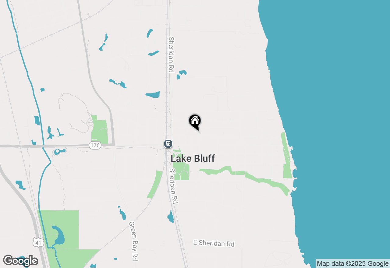 Map of 126 E North Avenue, Lake Bluff, IL 60044