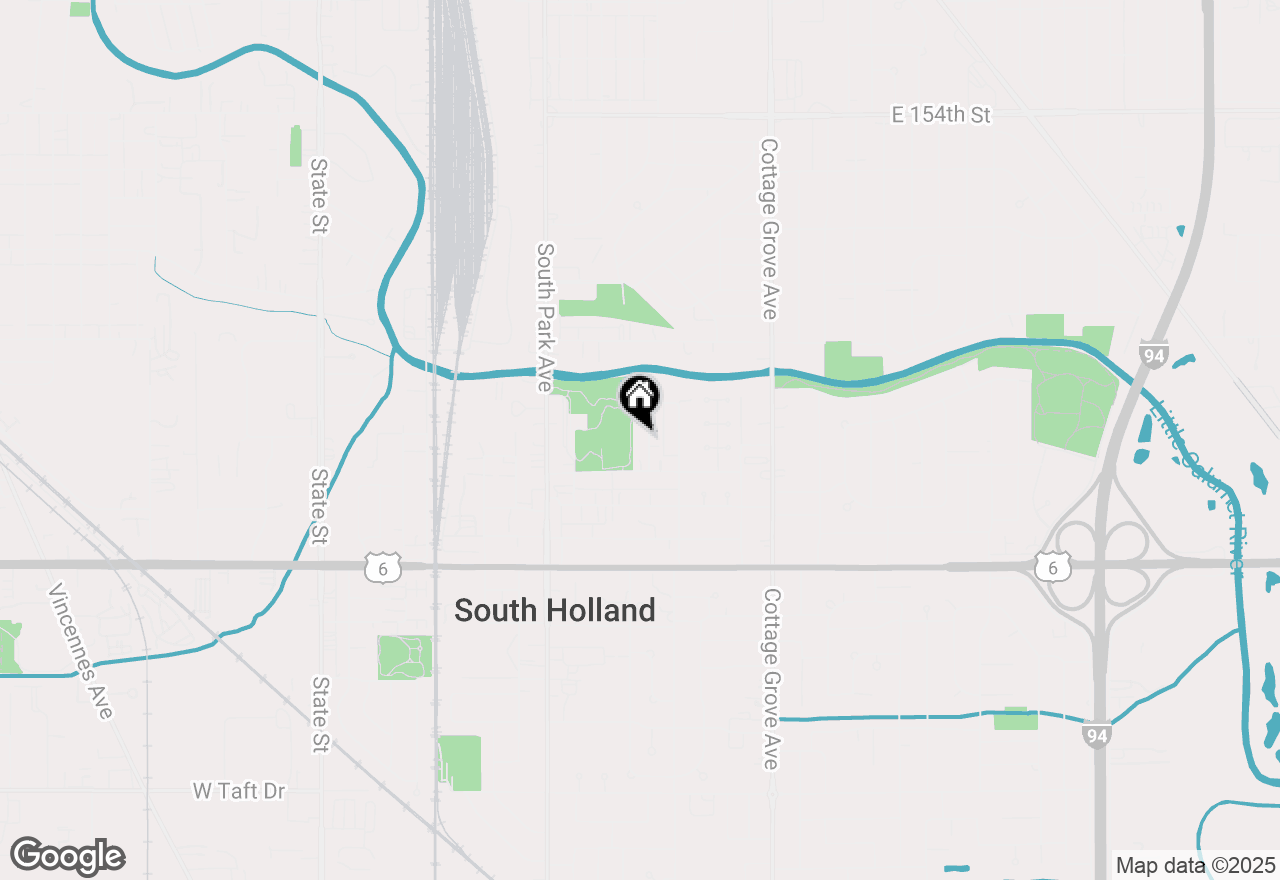 Map of 15942 Parkside Avenue, South Holland, IL 60473