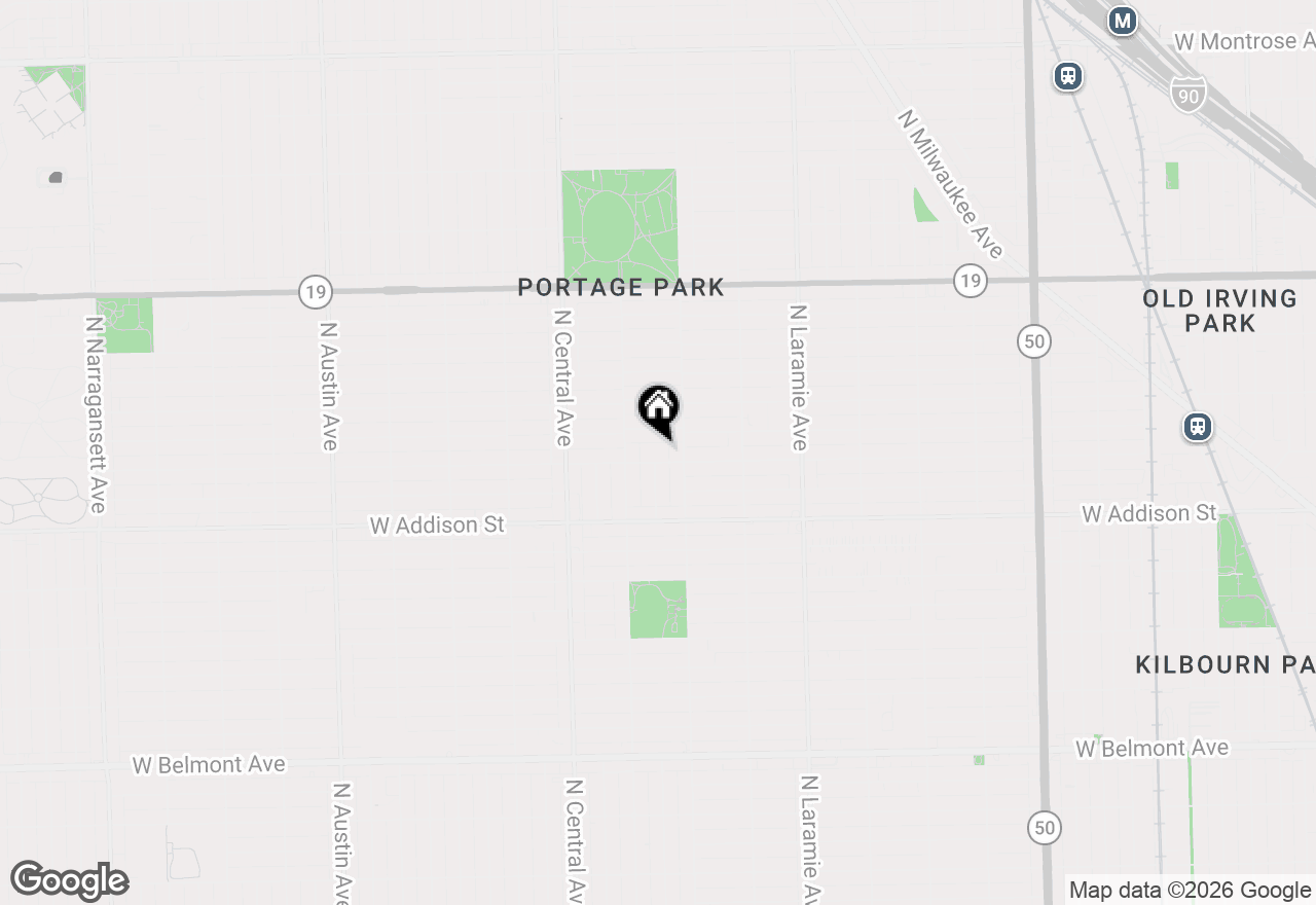 Map of 5424 W Waveland Avenue, Chicago, IL 60641