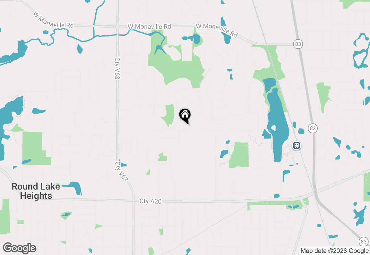 Map of 67 W Rustic Lane, Round Lake Beach, IL 60073