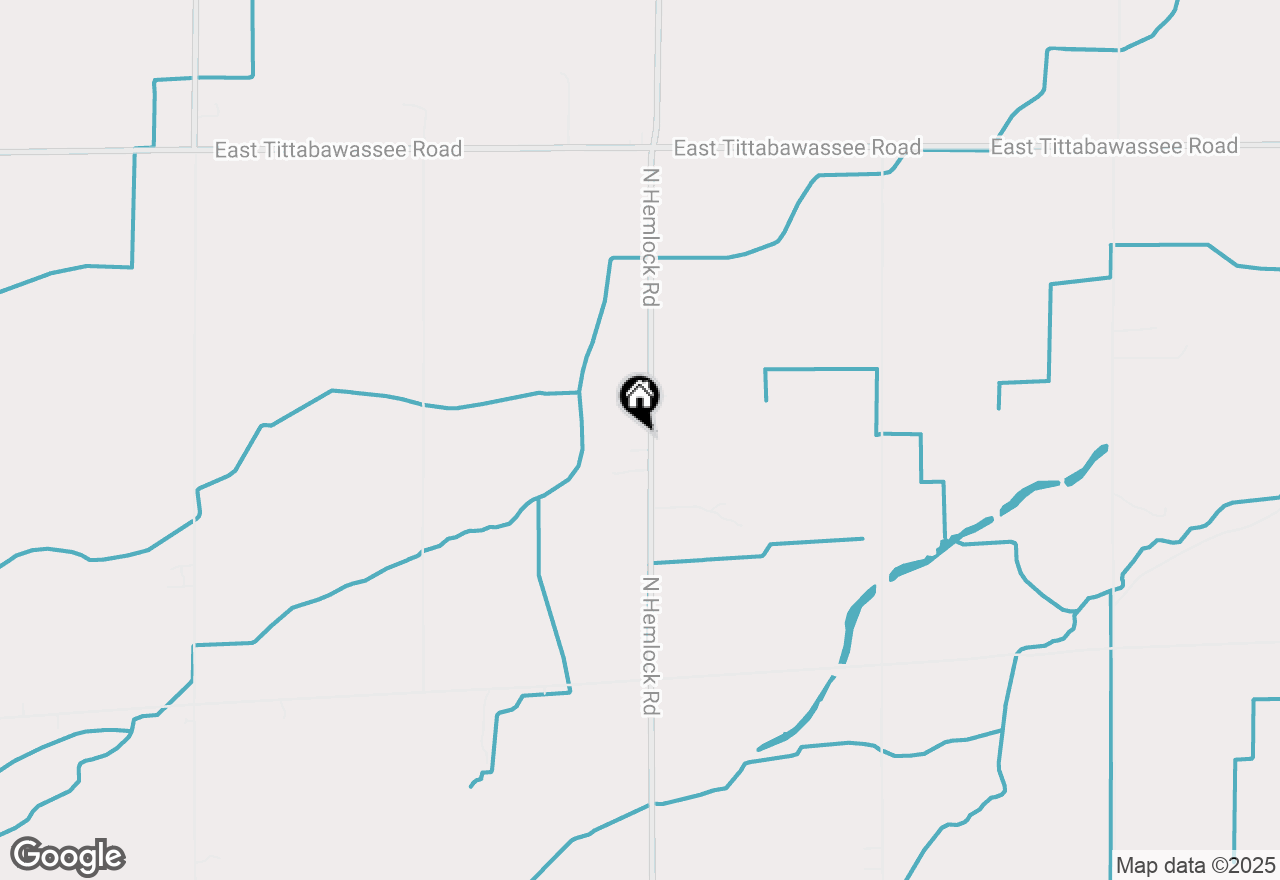 Map of 4401 N Hemlock Road, Hemlock, MI 48626