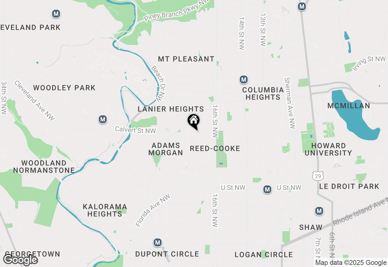 Map of 1714 Euclid Street Nw #5, Washington, DC 20009