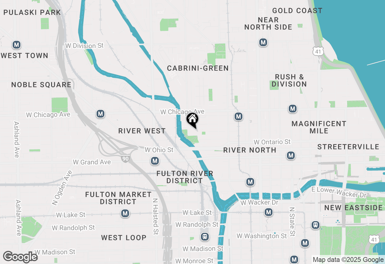 Map of 510 W Erie Street #807, Chicago, IL 60654