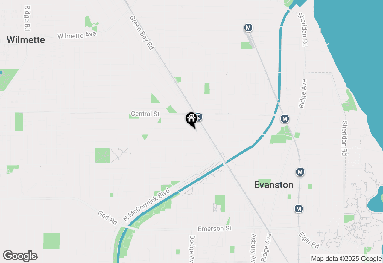 Map of (Address confidential), Evanston, Illinois 60201