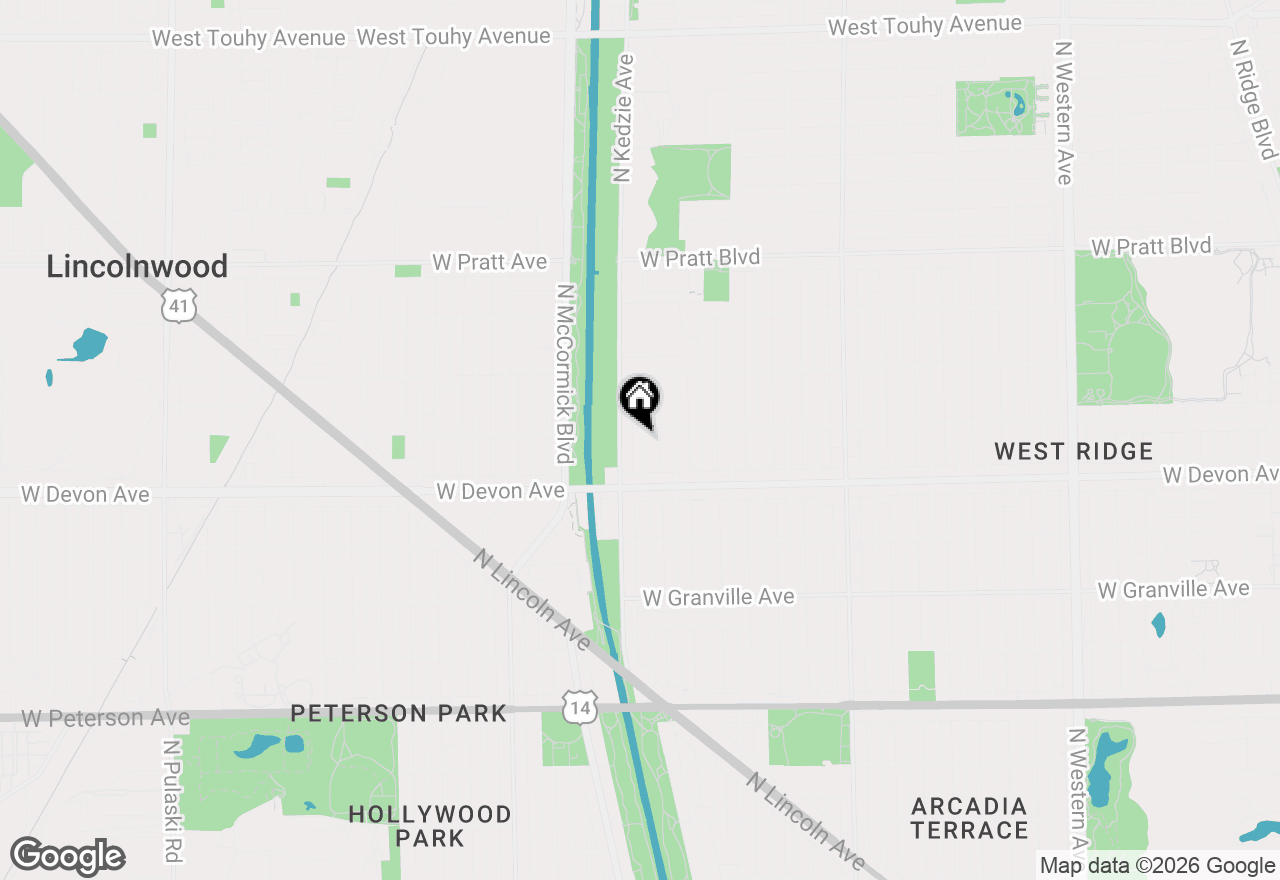 Map of 6450 N Troy Street #3W, Chicago, IL 60645