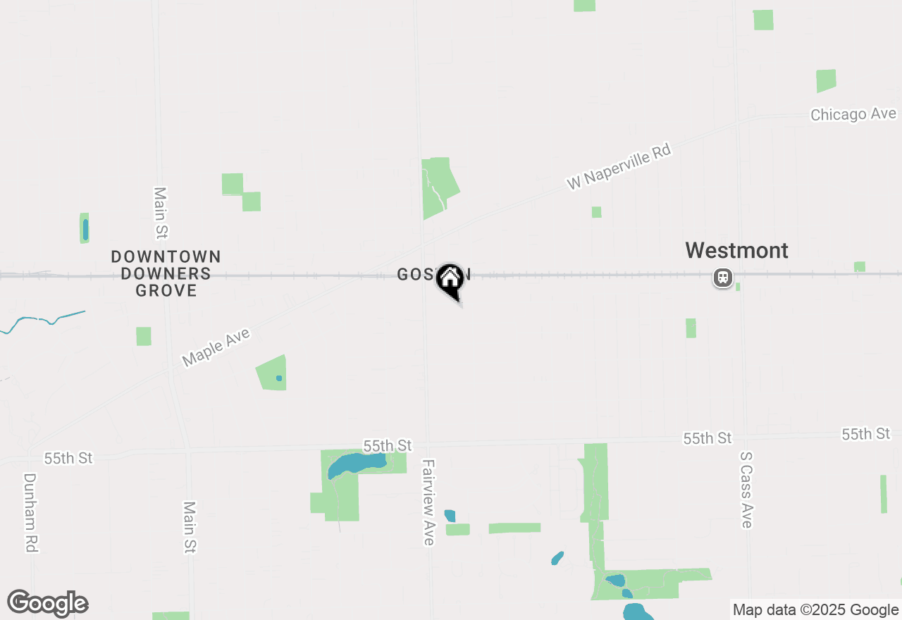 Map of 325 2nd Street, Downers Grove, IL 60515