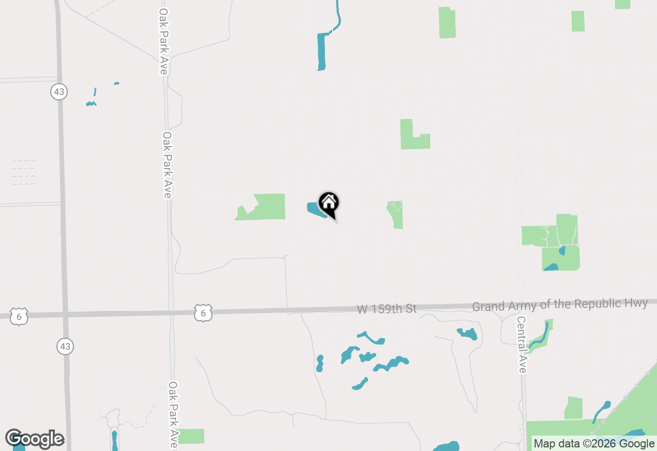Map of 6234 Dolores Drive, Oak Forest, IL 60452