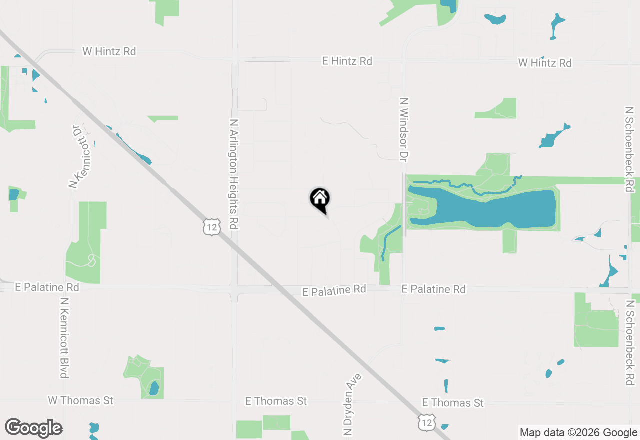 Map of 803 E Valley Lane, Arlington Heights, IL 60004